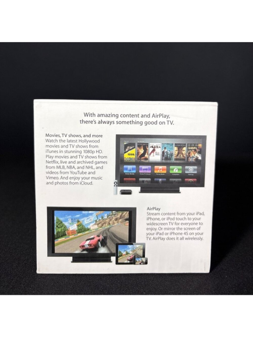 Apple TV Digital Media Player 1080p HDMI AirPlay WIFI Streaming EMPTY BOX ONLY - Picture 4 of 11